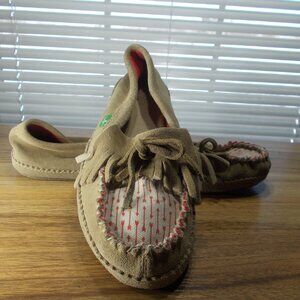 Sanuk Suede Women's Slip on Moccasin Shoes Size 9 NEW
